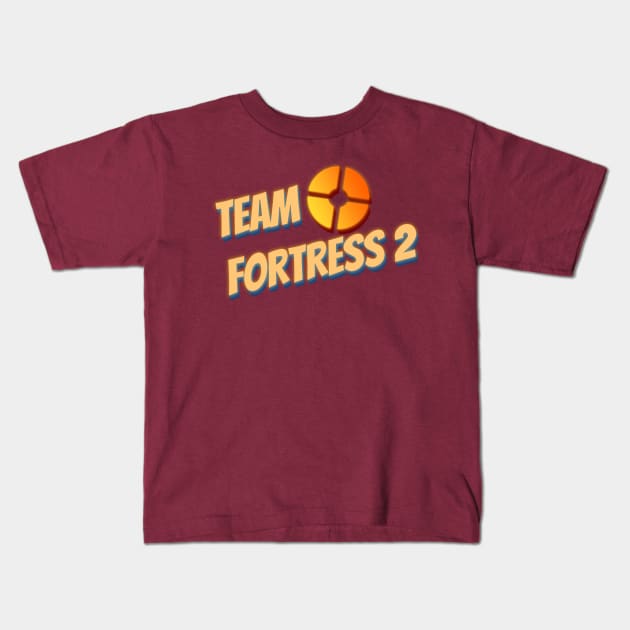 Team Fortress 2 - Y2K Logo Kids T-Shirt by Arcade 904